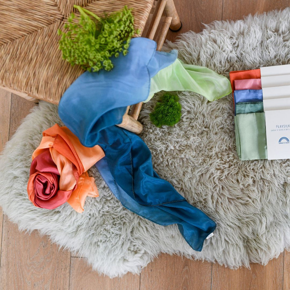 Bella Luna Toys Exclusive Northern Coast Enchanted Playsilk collection by Sarah's Silks